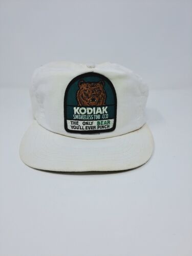 Kodiak Smokeless Tobacco Vintage Snapback Trucker Hat Cap 1980's FAST SHIPPING