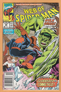 Web of Spiderman #69 - Hulk - Newsstand - VG