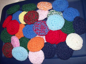 10 Nylon Net Scrubbies -- Assorted Colors - Special Price