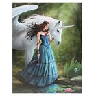 ENCHANTED POOL ANNE STOKES SMALL CANVAS PICTURE ART PRINT PEGASUS UNICORN LILY