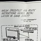 Vintage 1972 Saab Sonett Upgrade Instructions Rally Racing Halda Speedpilot Road