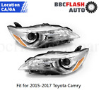 Headlights For 2015 2016 2017 Toyota Camry Left+Right Headlamps Head Light Pair