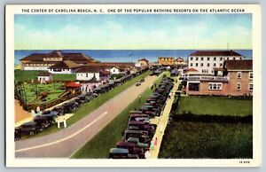 North Carolina - View of the Center of Carolina Beach - Vintage Postcard