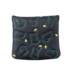 New Augusta Georgia Masters Black Golf Putter Headcover Mallet Magnetic Closure