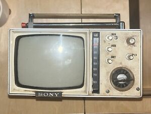 Vintage Sony Micro Television 5-305 Portable TV No power cord