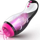 Male Masturbaters Automatic Handsfree Rotating Cup Thrusting Stroker Men Sex Toy