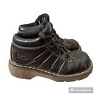 VTG Doc Martens Y2K Leather Oxford Chunky Platform Shoes US 7M 8W Black 2C01
