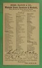 New ListingDR WHO 1884 POSTAL CARD ADVERTISING GROCERS OLNEY IL? j96449