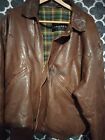 Men's Leather Jacket XL vintage Context Brown leather