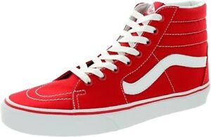 Van's Men Red Off-The-Wall Canvas Sk8-Hi  Sneaker Shoe, Size 11, 721356