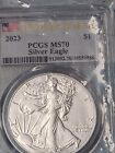2023 American Silver Eagle MS-70 PCGS (First Day Of Issue)
