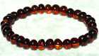 AMBER BRACELET NATURAL BALTIC HONEY DARK CHERRY COLOR FROM EUROPE UNION