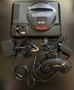 New ListingSega Genesis 16-bit Console Tested & Working  Controller, Power & TV Cords