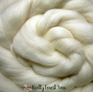 Wool Roving NATURAL WHITE Falkland Wool for Spinning Felting ~ 5 FEET 2oz