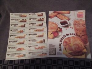 New Listing🍔👑 Burger King Coupons (2 Full Sheet / 32 Coupons) Expires 5/26/2024