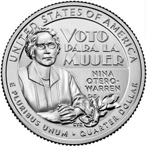 2022-D American Women Quarter Nina Otero-Warren. UNC From Mint Roll. KM# 771