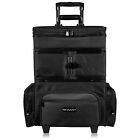 SHANY Large Travel Makeup Trolley Storage Case with Multi Compartments - BLACK