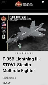 Lego Brickmania model plane F-35B STOVL Stealth Fighter. IN STOCK