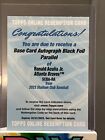 2023 Stadium Club Black Foil Auto Ronald Acuna Atlanta Braves Redemption