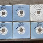 MERLE HAGGARD White Label PROMO Vinyl Record LOT: SIX 45 rpm OUTLAW Country!