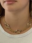 VINTAGE Italy 18k 750 Yellow Gold Choker 16” Necklace 48g Polished Designer