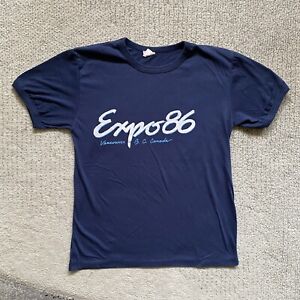 Vintage 80s Large Expo 86 Vancouver Canada T Shirt