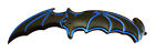 Batman Knife BAT FACE!! Spring Assisted Opening Folding Blade BLACK w/Blue