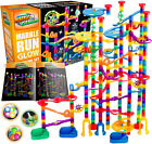 Marble Genius Glow Marble Run Extreme Set - 300 Complete Pieces + Free App &
