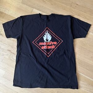 vintage Massive Attack YRG T-Shirt 2014 US Tour Parking Lot tricky banksy bjork