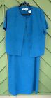 sag harbor dress & Jacket Size 16W Teal Blue Long Length Excellent Condition