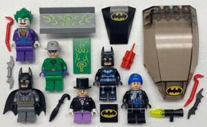 6 Lego Batman Minifigs: Joker Riddler Electric Electro Suit Captain Boomerang
