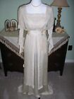 Antique Romantic Ivory 1912 Silk Lace And Pearls Wedding Gown Beautiful Display
