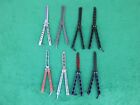 New ListingLot x8 Butterfly Balisong BLUNT TRAINER Knives Combs MTech Caliber Gourmet