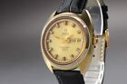 RARE GOLD! OMEGA Seamaster COSMIC 2000 Automatic Gold Dial Mens Watch NEAR MINT