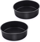 6 Inch Non-Stick Cake Pans Set of 2, round Baking Pans Bakeware for Layered Cake