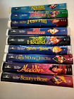 New ListingWalt Disney Lot of (9) Black Diamond VHS Movies, Beauty & The Beast, Aladdin