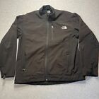 The North Face Jacket Mens Large Black TNAPEX Full Zip Softshell Outdoor READ