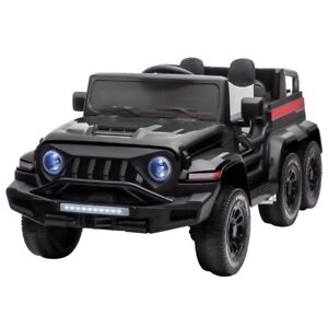 24V Kids Ride on Car 6WD Power Wheels Truck Toy w/Remote Control MP3 LED Lights