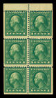 US  1912  Washington  1c green - BOOKLET PANE of 6 - Scott# 405b mint MNH