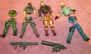 Lot of G.I. Joes (need bands replaced) Parts & Accessories 1982-1991