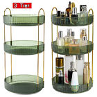 3 Tier Rotating Makeup Organizer 360° Spinning Perfume Cosmetic Storage Tray