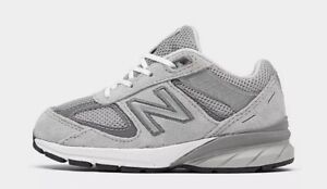New Balance 990 V5 WIDE TODDLER Grey SILVER IC990GL5 SIZE US 7 W TD NEW NO LID