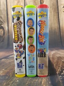 THE WIGGLES VHS Lot of 3 Clamshells Play Time Spaghetti Western Wiggle Bay