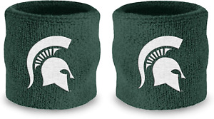 College Wrist Sweatbands - Athletic Cotton Terry Cloth Wrist Bands for School Ba