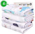 VIVILAND Muslin Baby Swaddle Blankets Bamboo Cotton Receiving Blankets 4 Pcs