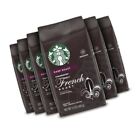 Starbucks Dark French Roast Ground Coffee, 12oz bags - 6 pack