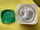 One Roll 20 Coins 2016 ASE American Silver Eagles BU 1 Troy Oz .999 Fine Silver