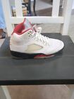 Jordan 5 Retro Fire Red Silver Tongue 2020 sz 9. (RIGHT FOOT ONLY)