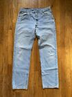 Vintage Levi's 501xx Denim Jeans Light wash Blue Made In USA 34x32, actual 32x30