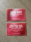 New ListingBATH AND BODY WORKS 20% OFF & BODY CARE COUPON EXPIRES 6/2/2024